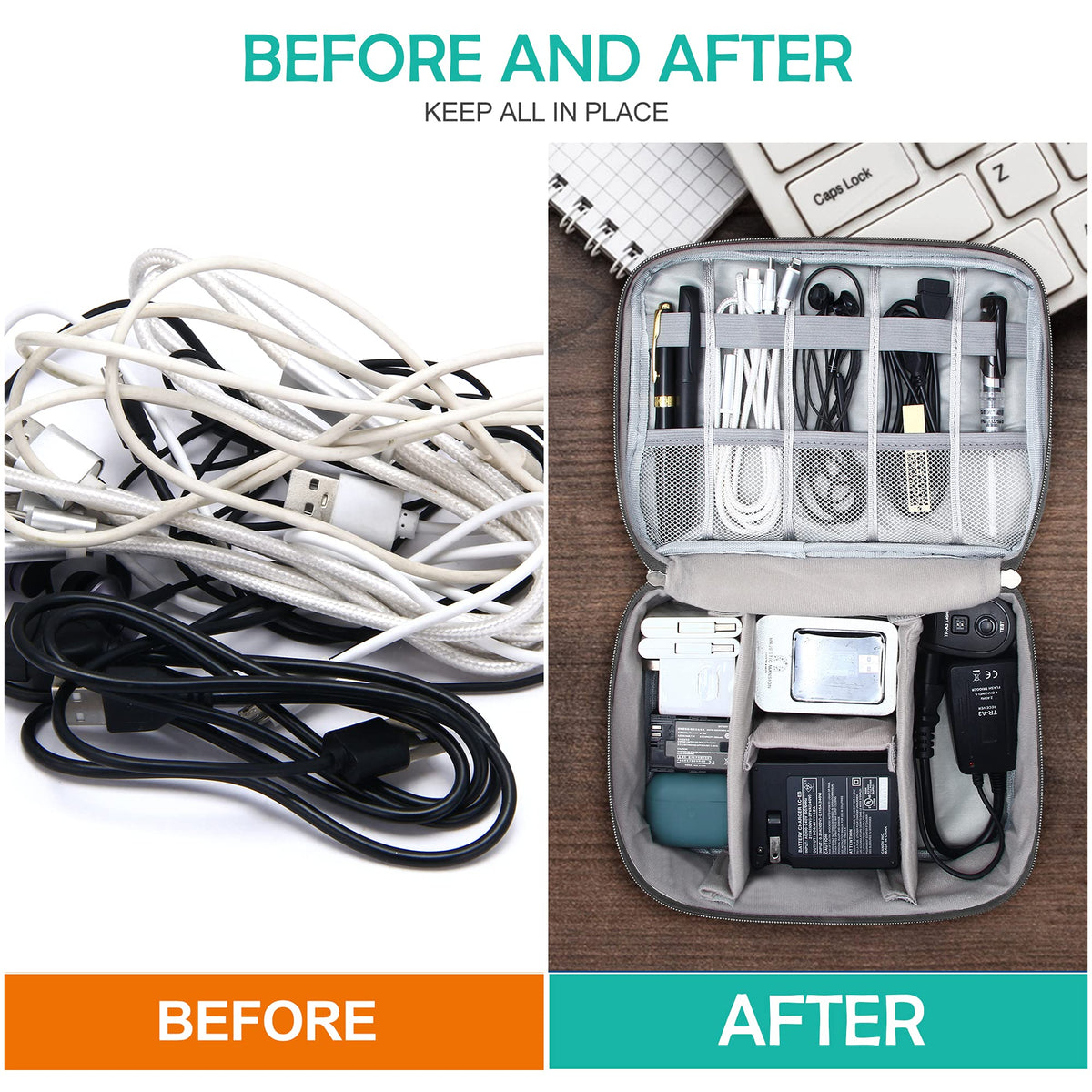 Travel Cable & Tech Organiser